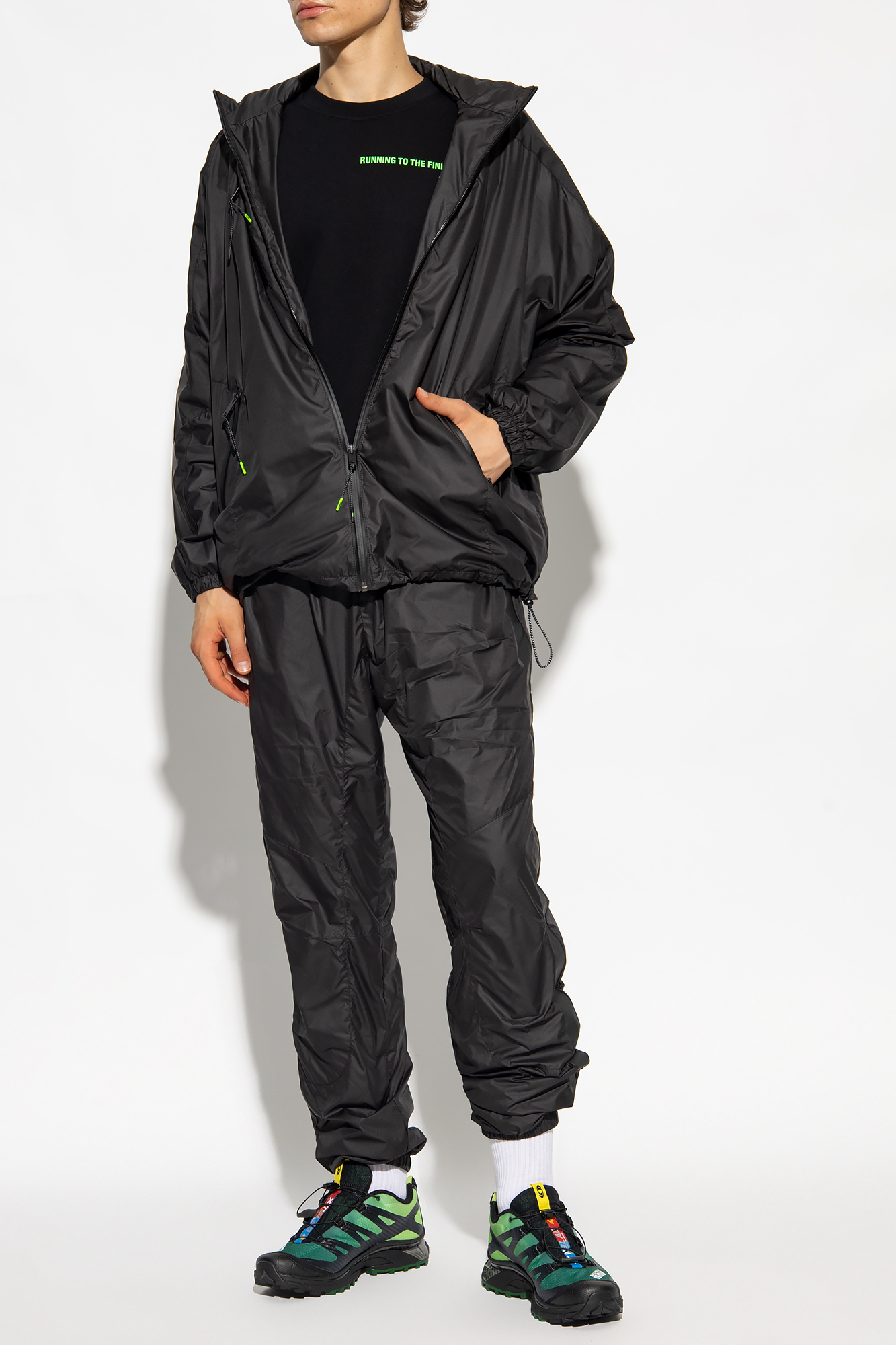 Black Fila x Haider Ackermann Fila Extension fmedShops Spain Fila logo print drawstring sweatpants